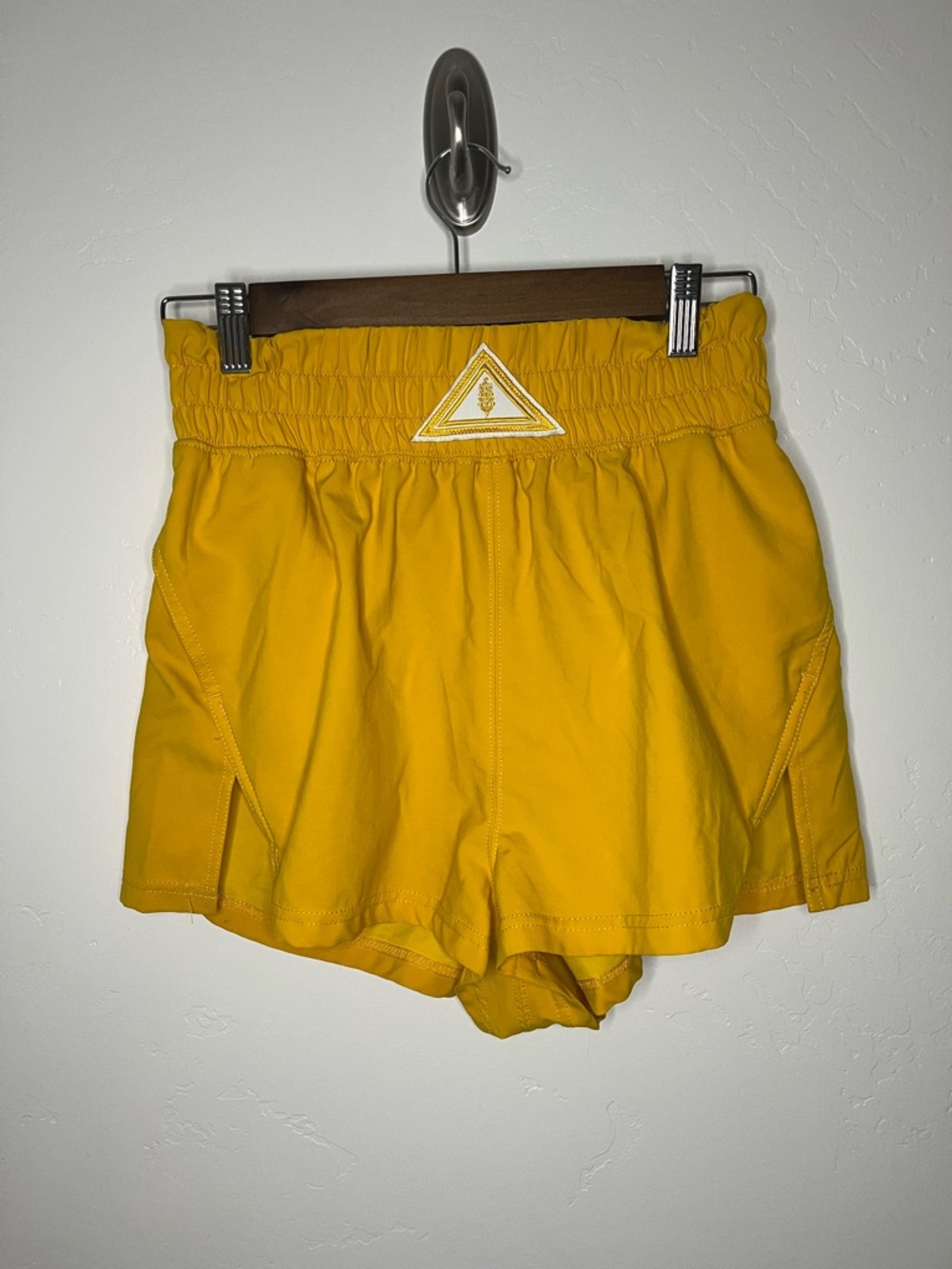 FP Movement by Free People Next Round High-Rise Shorts- Color: Swaying Sunflower